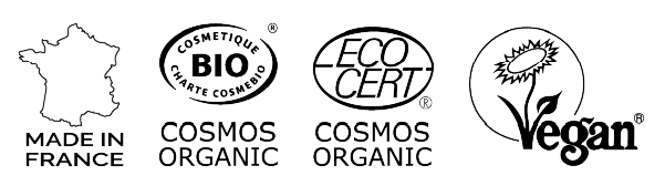 Logos certifications PAOMA Cosmétique Bio Page Produit